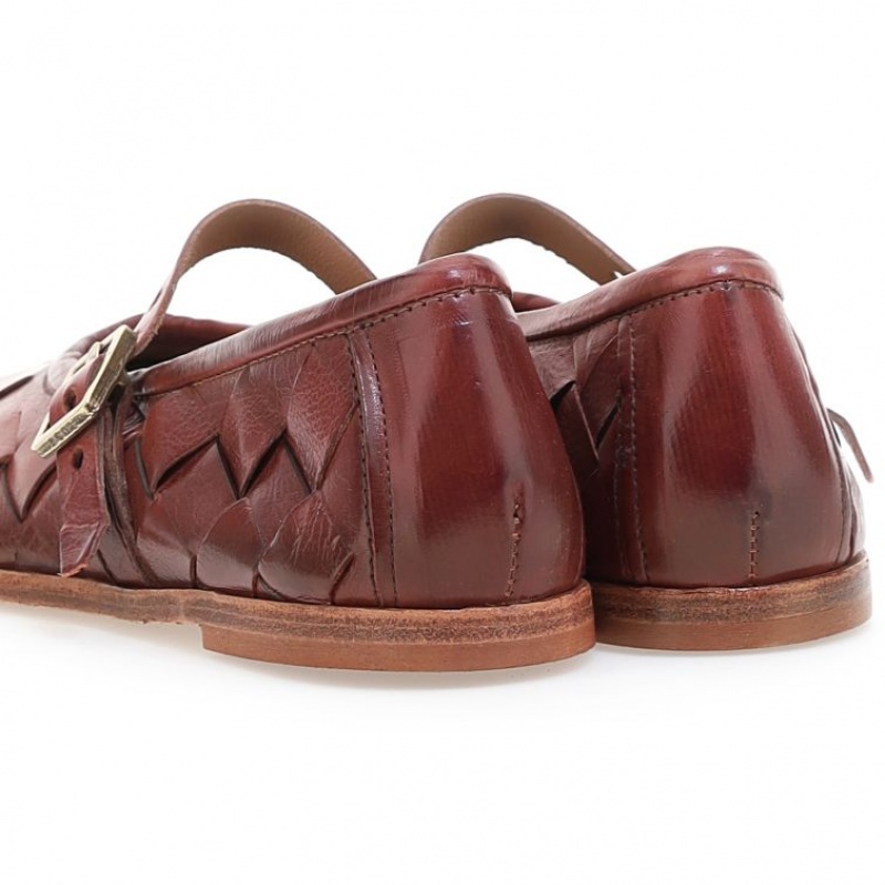 A.S.98 Janae flat shoes Dames Bordeaux | BE-QXRUTJ018