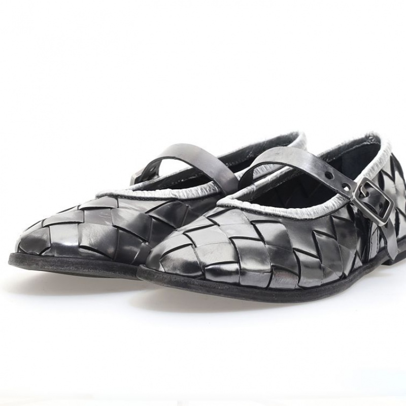 A.S.98 Janae flat shoes Dames Titanium | BE-HUWSBG582