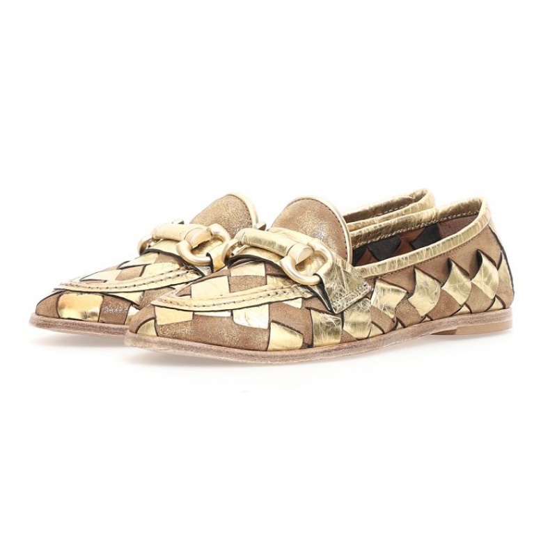 A.S.98 Janel flat shoes Dames Goud | BE-KOJVFW902