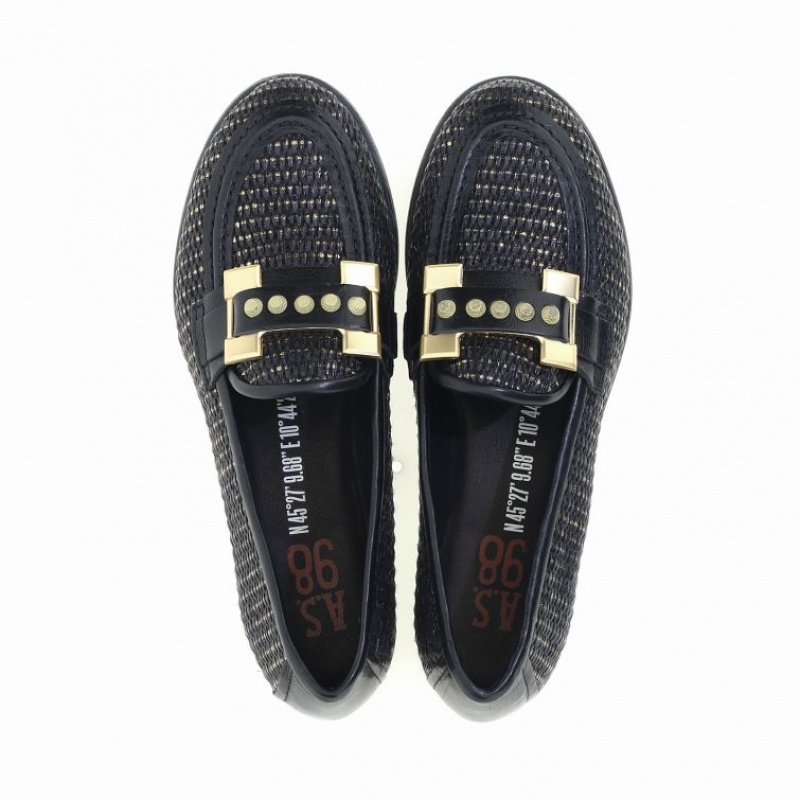 A.S.98 Janele flat shoes Dames Zwart | BE-UAOTMG129