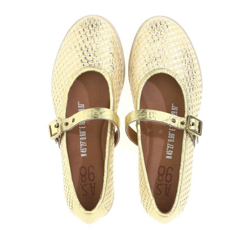 A.S.98 Janet flat shoes Dames Goud | BE-ETZKAI613