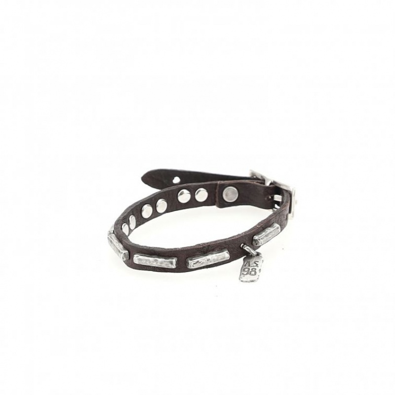 A.S.98 Jeff Armband Unisex Chocola | BE-UFMKCL291