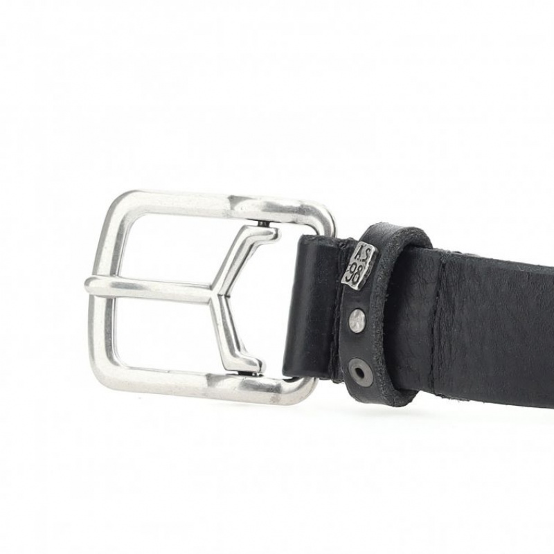 A.S.98 Joe Riemen Unisex Zwart | BE-WQTFIB592