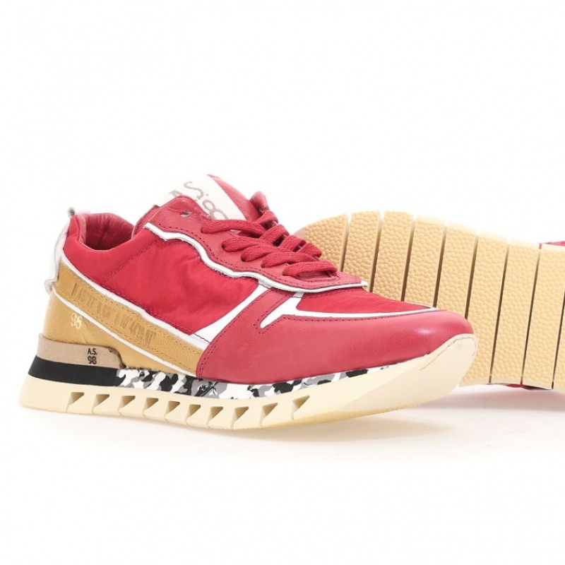 A.S.98 Julian Sneakers Heren Rood | BE-OAEZHS613