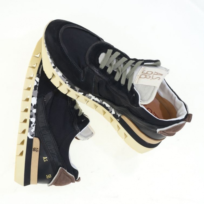 A.S.98 Julian Sneakers Heren Zwart | BE-WDYHEU748