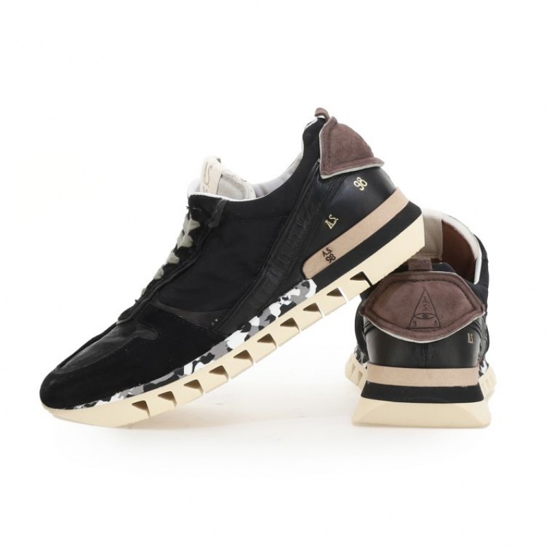 A.S.98 Julian Sneakers Heren Zwart | BE-WDYHEU748