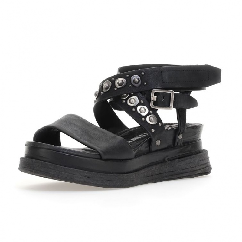 A.S.98 Ladonna Sandalen Dames Zwart | BE-HGTBRU069