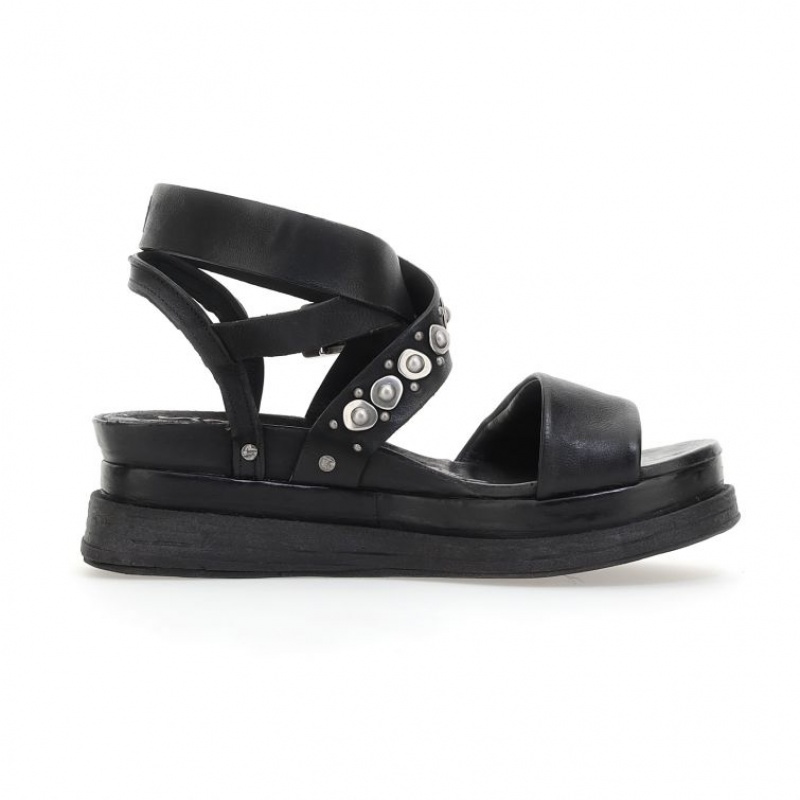 A.S.98 Ladonna Sandalen Dames Zwart | BE-HGTBRU069