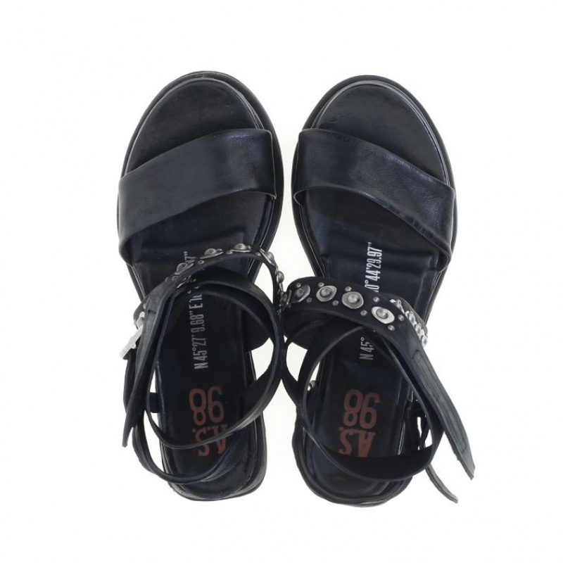 A.S.98 Ladonna Sandalen Dames Zwart | BE-HGTBRU069