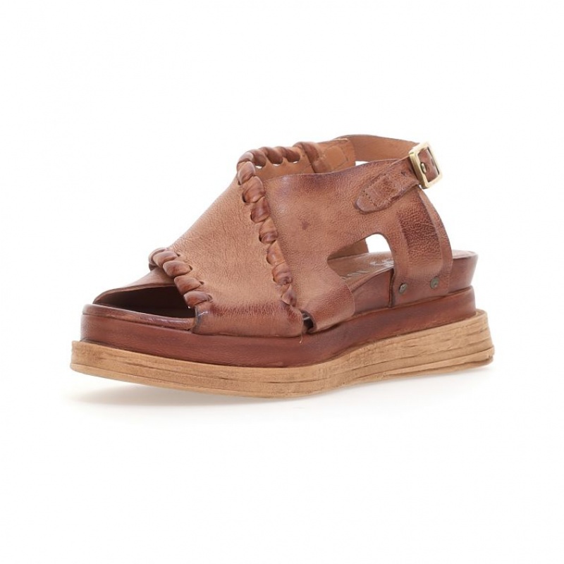 A.S.98 Laz Sandalen Dames Khaki | BE-PARUFZ201