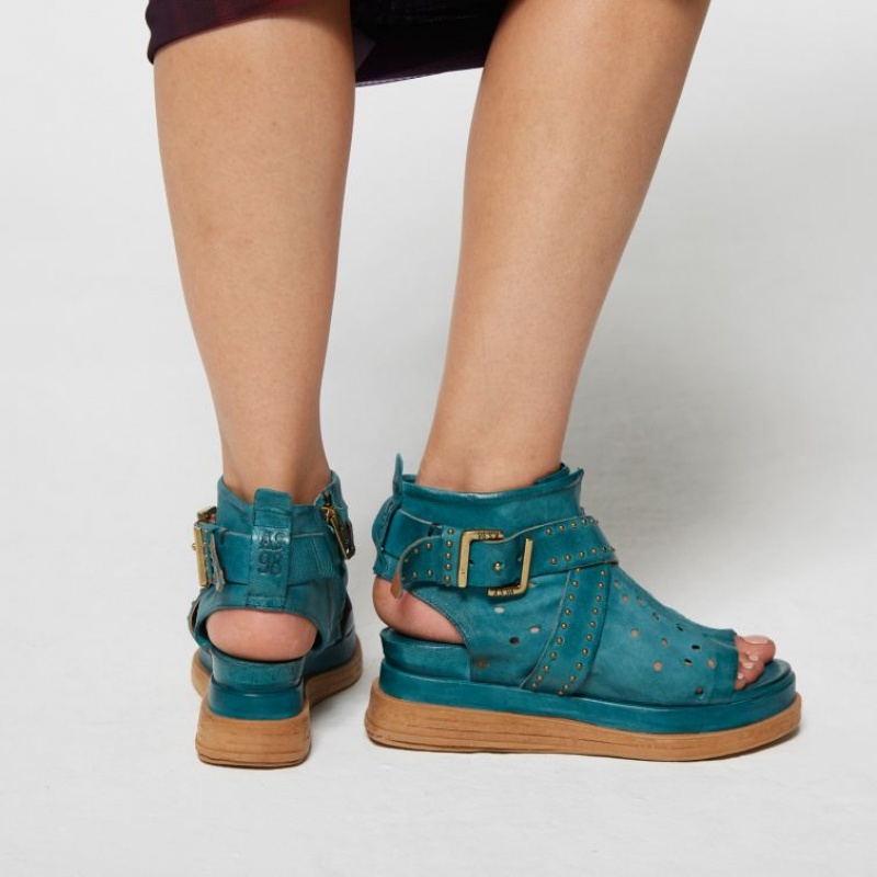 A.S.98 Lenora Sandalen Dames Groen | BE-MGHPRN524