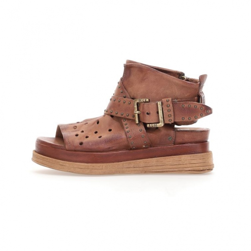 A.S.98 Lenora Sandalen Dames Khaki | BE-KEOFUQ813