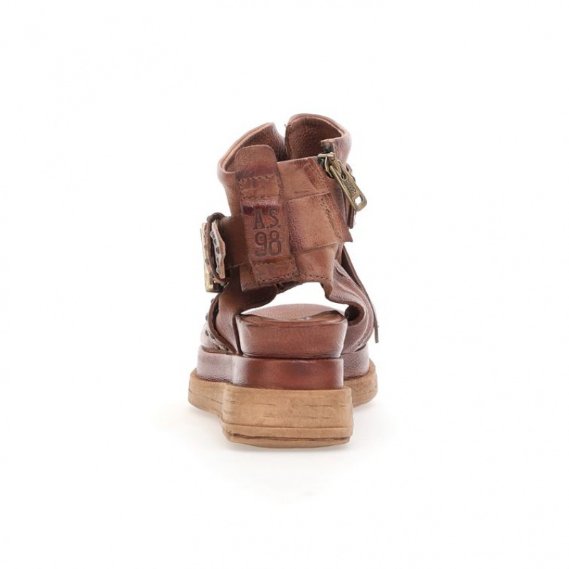 A.S.98 Lenora Sandalen Dames Khaki | BE-KEOFUQ813
