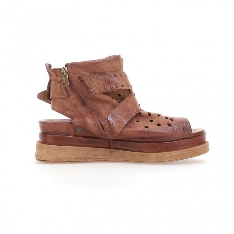A.S.98 Lenora Sandalen Dames Khaki | BE-KEOFUQ813