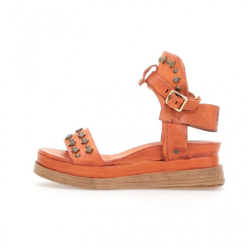 A.S.98 Leta Sandalen Dames Oranje | BE-QOYLMB473