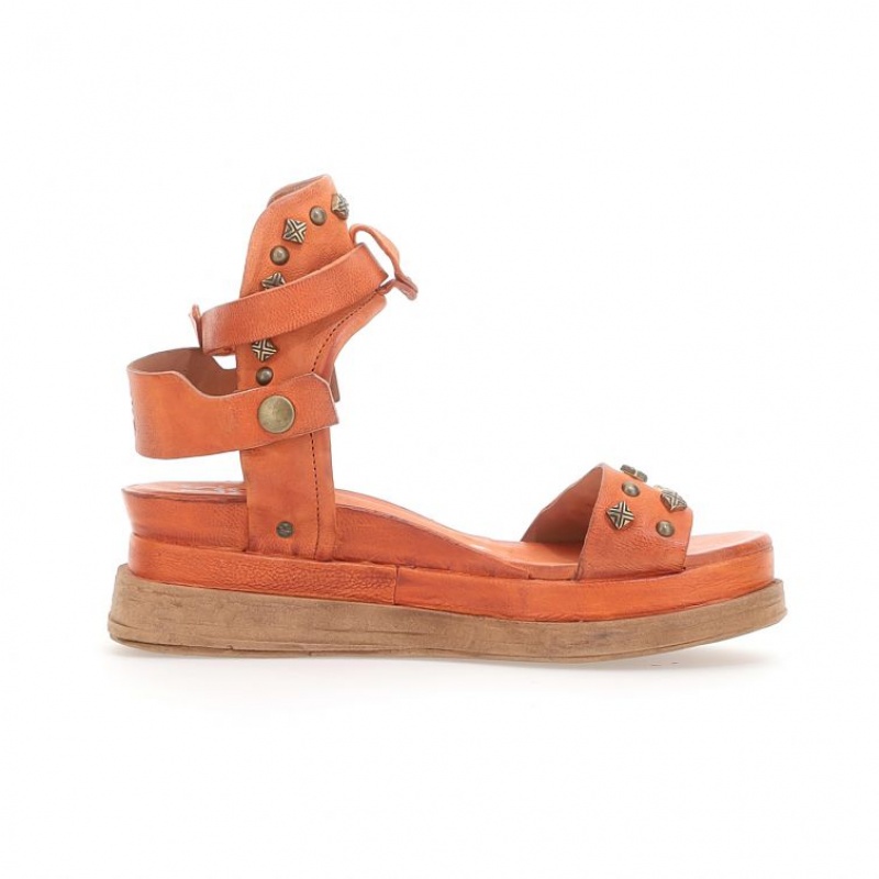 A.S.98 Leta Sandalen Dames Oranje | BE-QOYLMB473