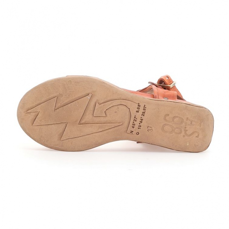 A.S.98 Leta Sandalen Dames Oranje | BE-QOYLMB473