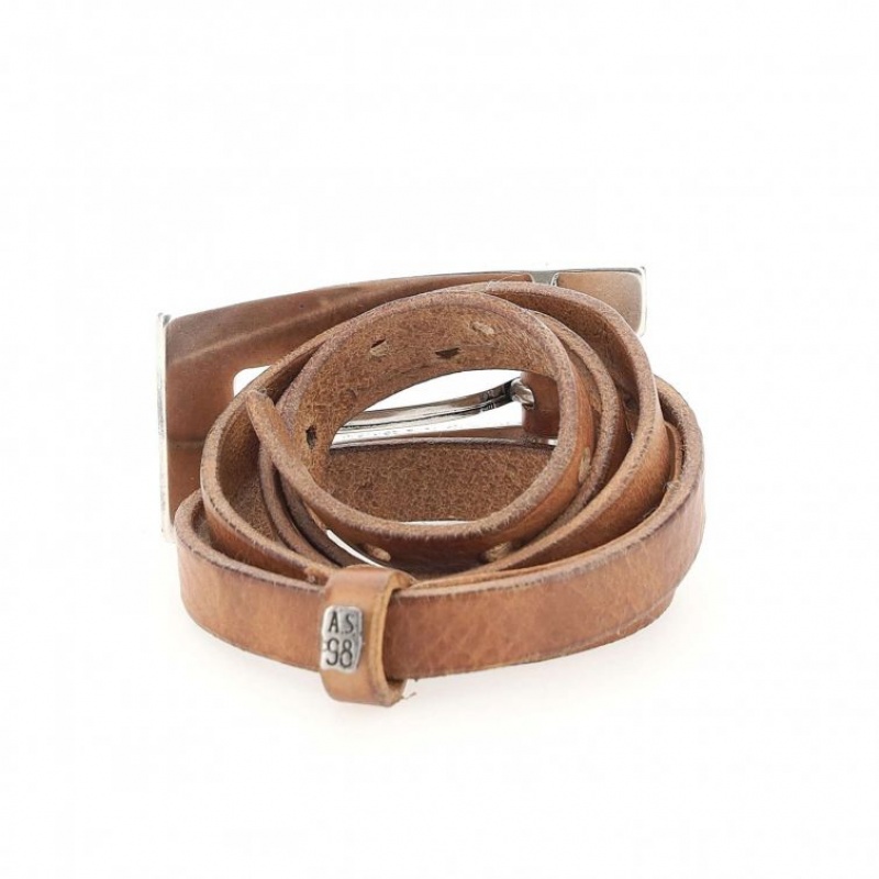 A.S.98 Merv Riemen Unisex Lichtkhaki | BE-WCKBIH094