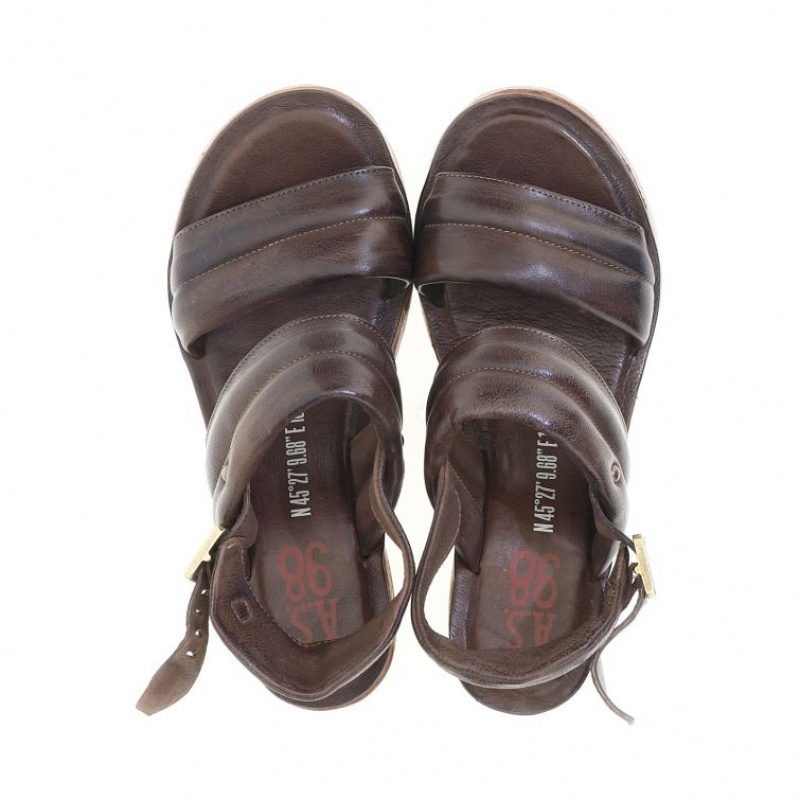 A.S.98 Neely Sandalen Dames Chocola | BE-CMXGSZ570