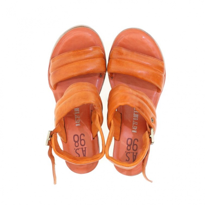 A.S.98 Neely Sandalen Dames Oranje | BE-UQZJIX681