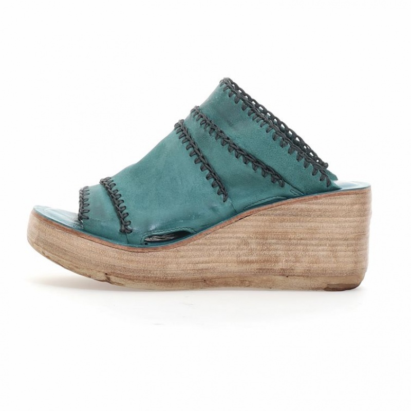 A.S.98 Nivek Sandalen Dames Groen | BE-ZLVYRG073