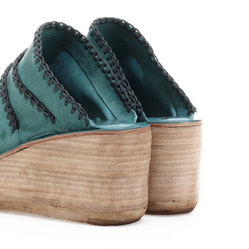 A.S.98 Nivek Sandalen Dames Groen | BE-ZLVYRG073