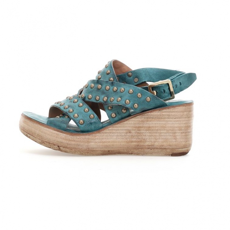 A.S.98 Normand Sandalen Dames Groen | BE-BCLOWQ503