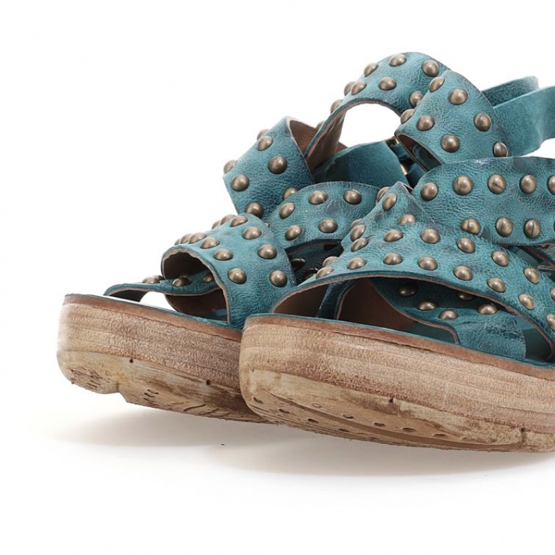 A.S.98 Normand Sandalen Dames Groen | BE-BCLOWQ503