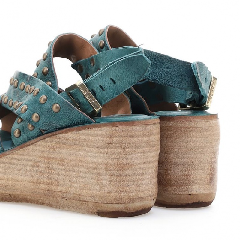 A.S.98 Normand Sandalen Dames Groen | BE-BCLOWQ503