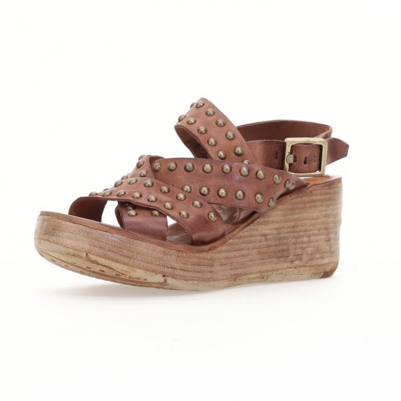 A.S.98 Normand Sandalen Dames Khaki | BE-REJMUN410