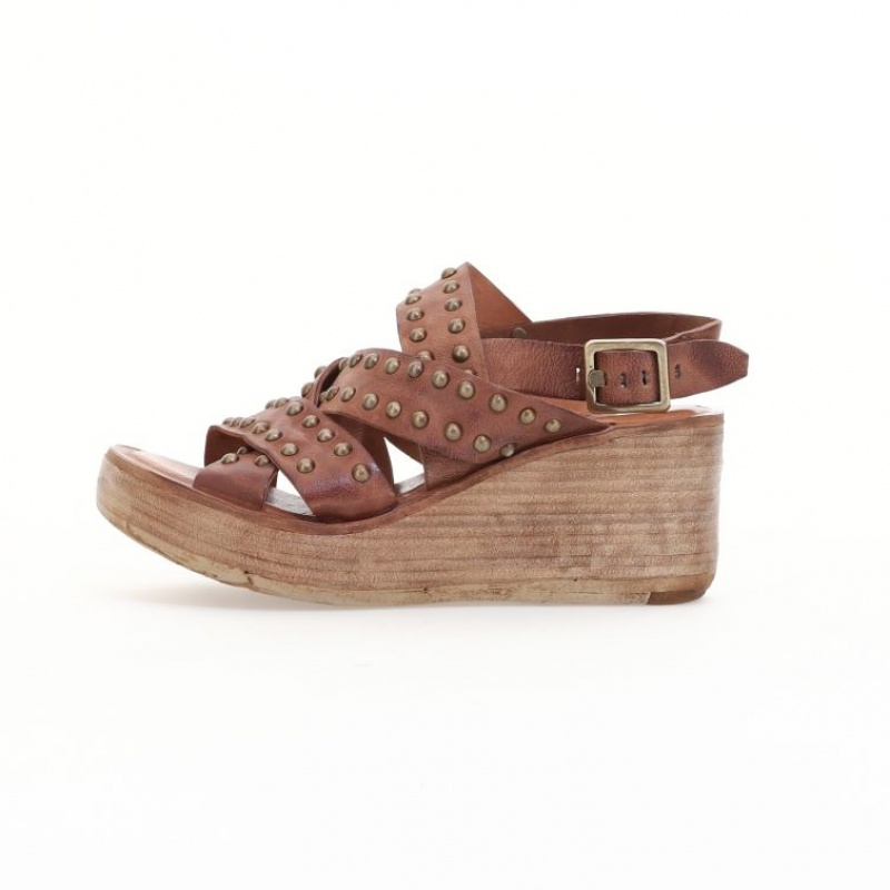 A.S.98 Normand Sandalen Dames Khaki | BE-REJMUN410