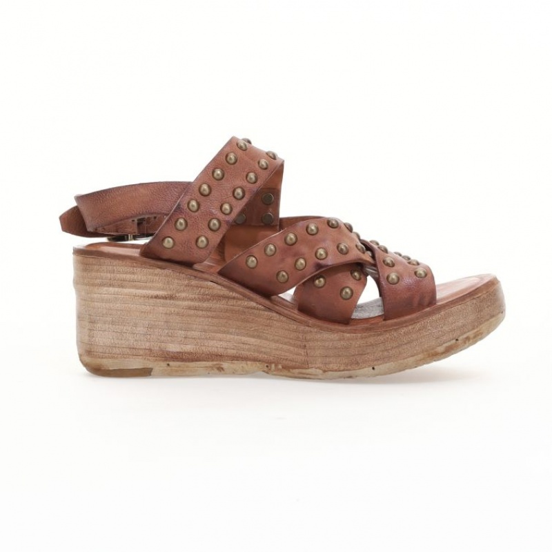 A.S.98 Normand Sandalen Dames Khaki | BE-REJMUN410