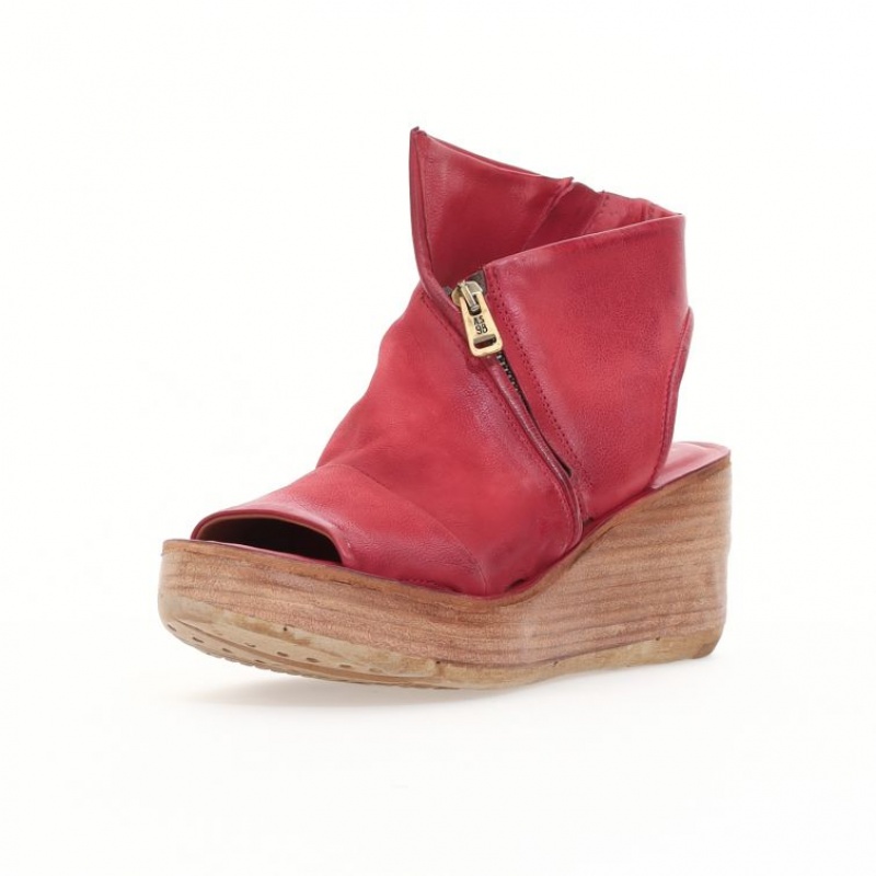 A.S.98 Nowell Sandalen Dames Donkerrood | BE-YZVHWS958