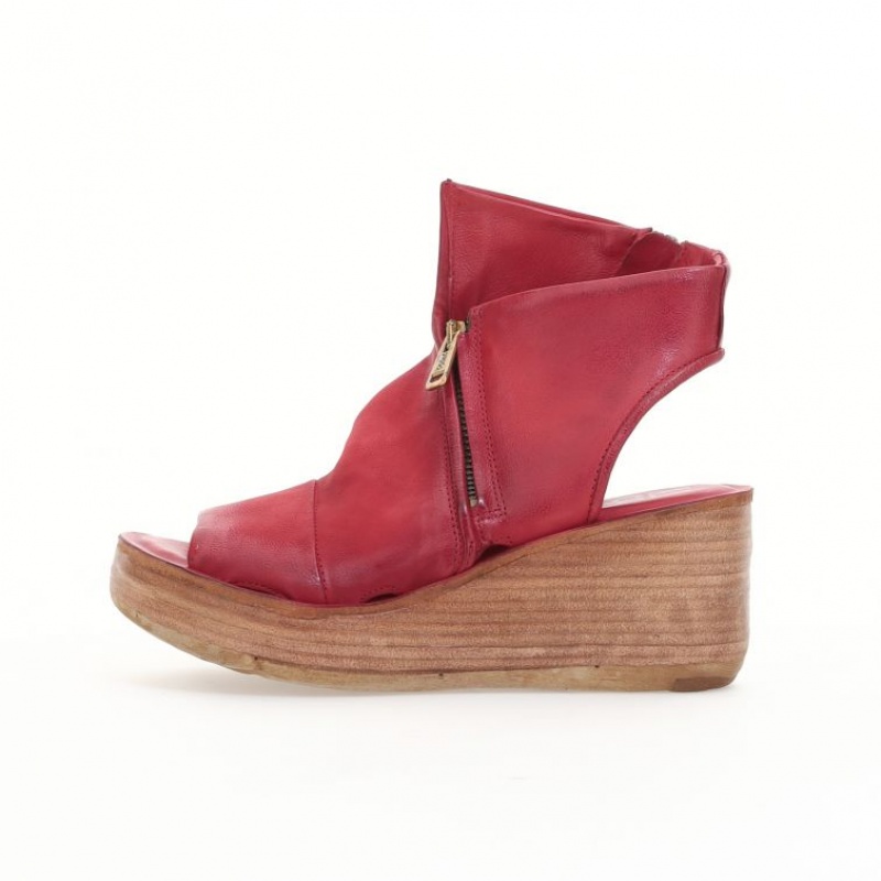 A.S.98 Nowell Sandalen Dames Donkerrood | BE-YZVHWS958