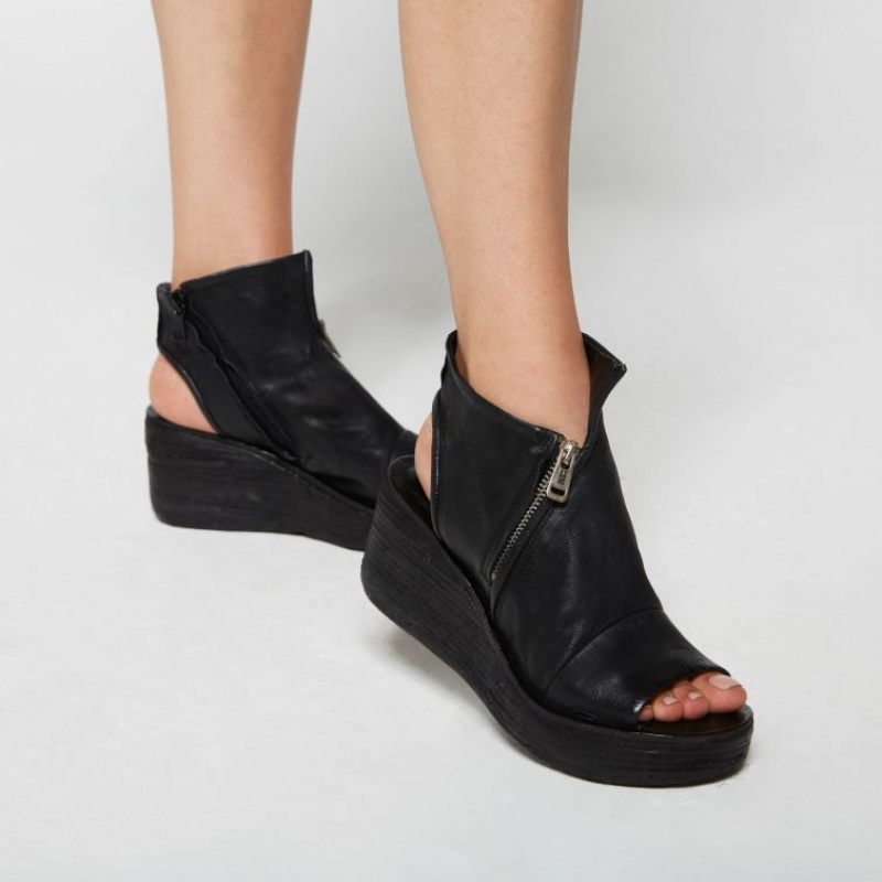 A.S.98 Nowell Sandalen Dames Zwart | BE-MTLAWF781