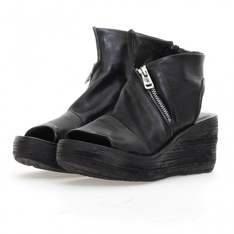 A.S.98 Nowell Sandalen Dames Zwart | BE-MTLAWF781