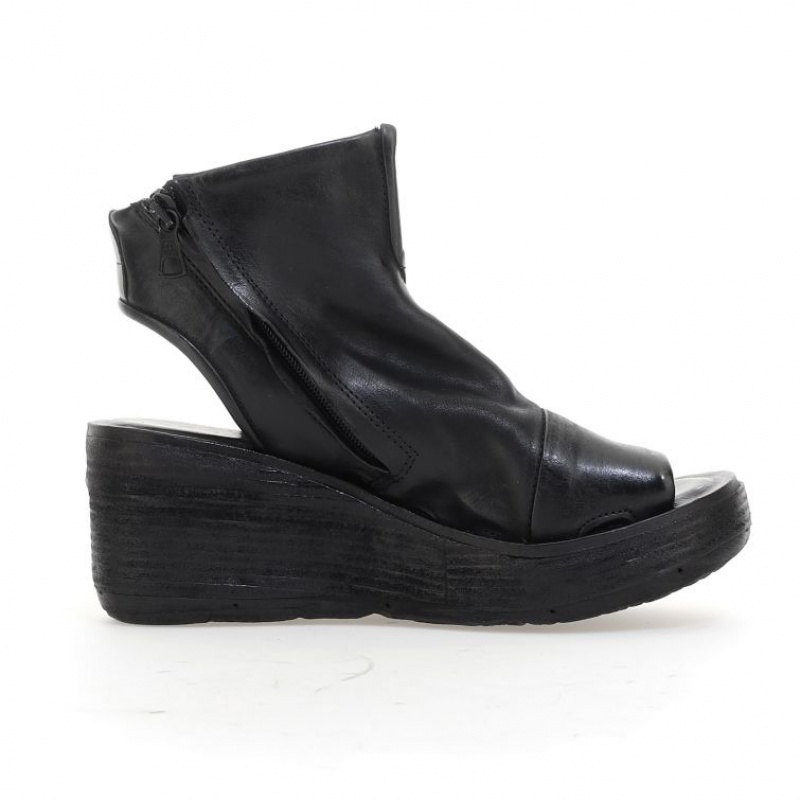 A.S.98 Nowell Sandalen Dames Zwart | BE-MTLAWF781