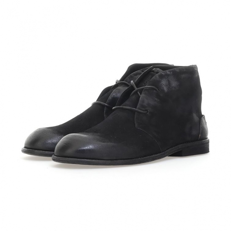 A.S.98 Oswin Ankle boots Heren Zwart | BE-ZQDEBC162