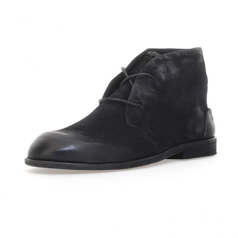 A.S.98 Oswin Ankle boots Heren Zwart | BE-ZQDEBC162