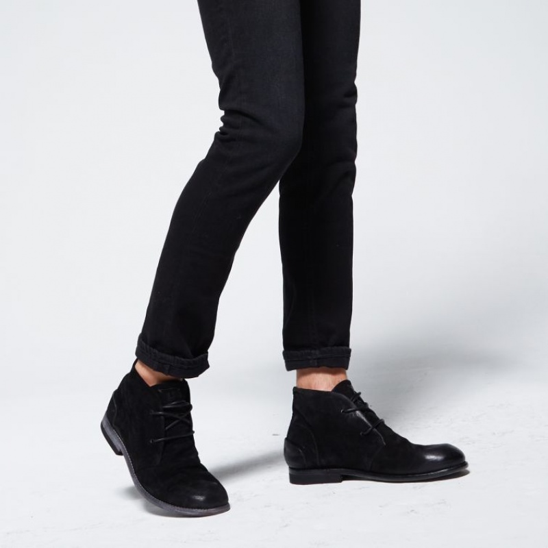 A.S.98 Oswin Ankle boots Heren Zwart | BE-ZQDEBC162