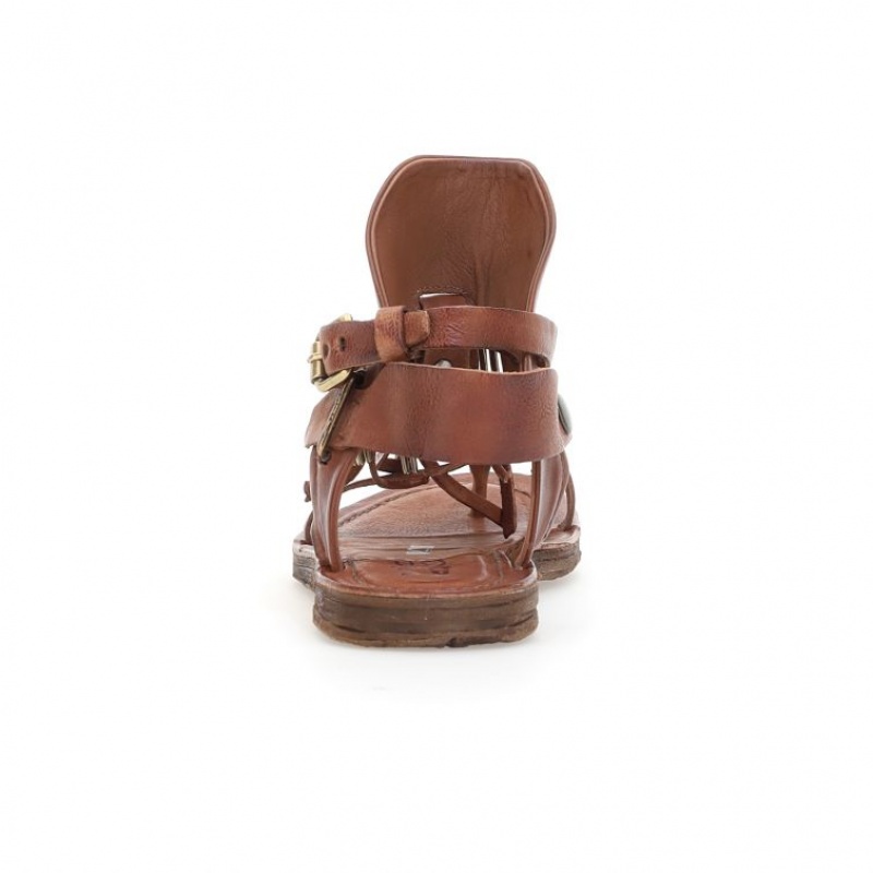 A.S.98 Reina Sandalen Dames Khaki | BE-JSMRVP104