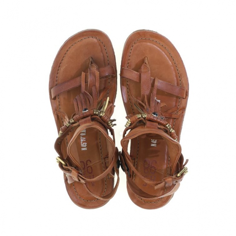 A.S.98 Reina Sandalen Dames Khaki | BE-JSMRVP104