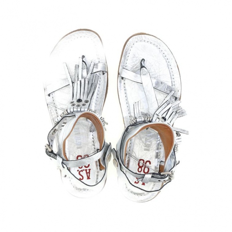 A.S.98 Reina Sandalen Dames Zilver | BE-WNPGBH503
