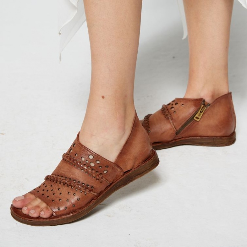 A.S.98 Releigh Sandalen Dames Khaki | BE-NLSBCA169