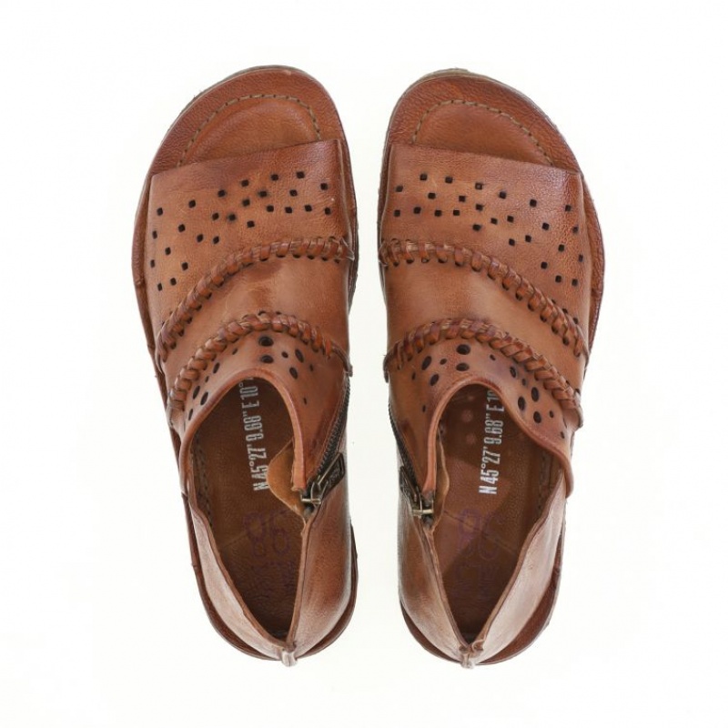 A.S.98 Releigh Sandalen Dames Khaki | BE-NLSBCA169