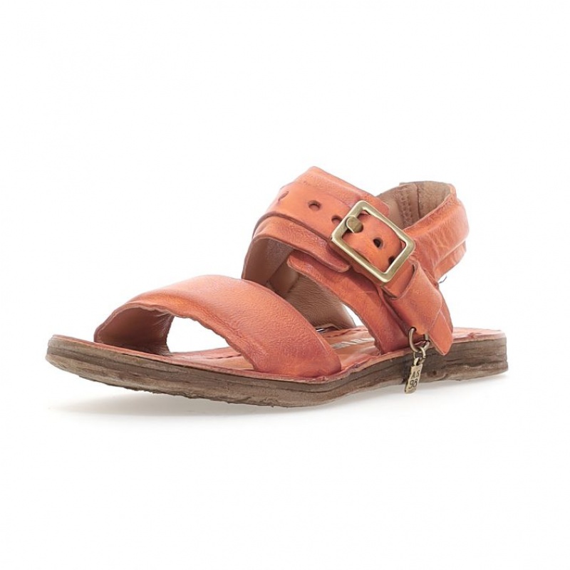 A.S.98 Ria Sandalen Dames Oranje | BE-ZESYTM963