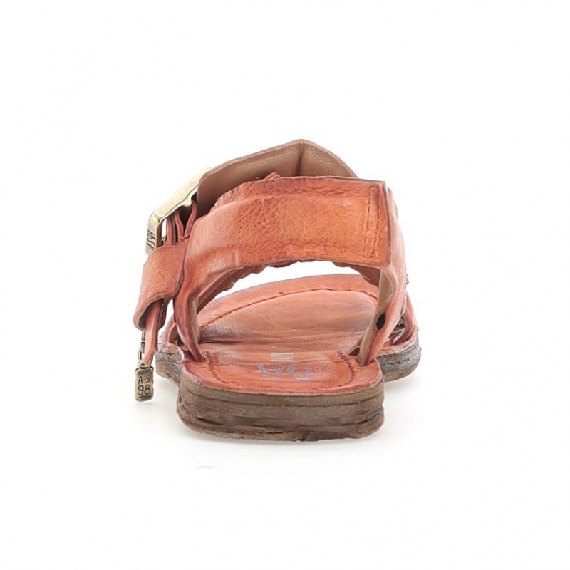 A.S.98 Ria Sandalen Dames Oranje | BE-ZESYTM963