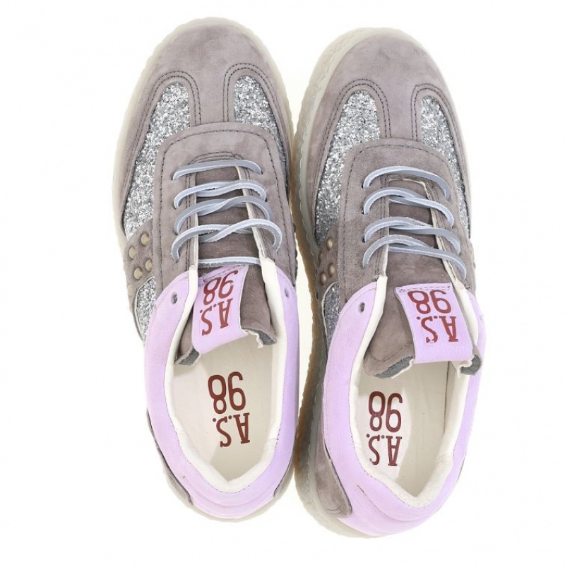 A.S.98 Roxy Sneakers Dames Paars Grijs | BE-QYTDEU208