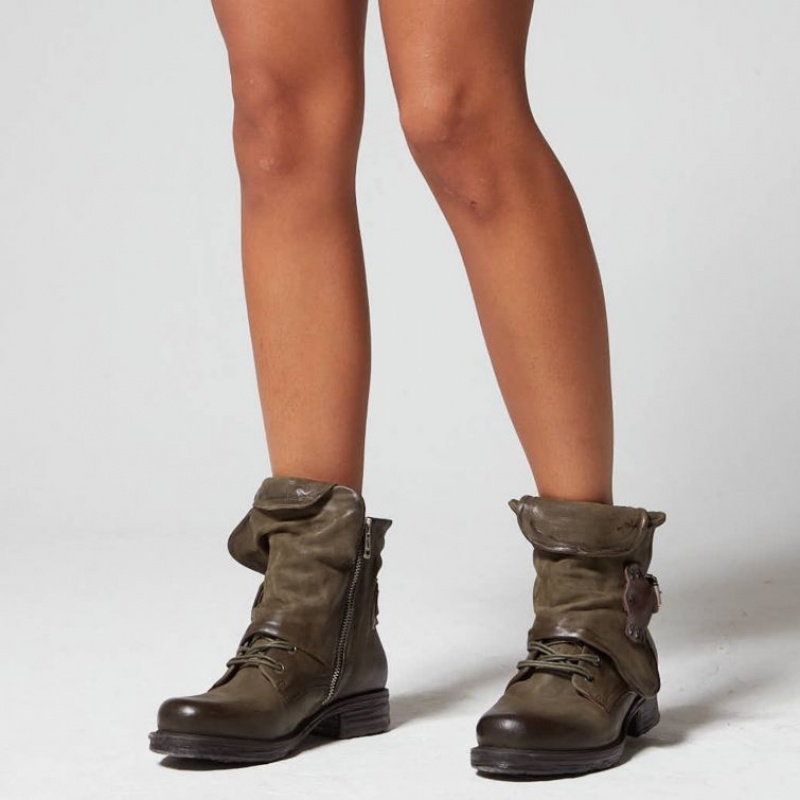 A.S.98 Saintec 259211 Ankle boots Dames Groen | BE-TYJIPE419