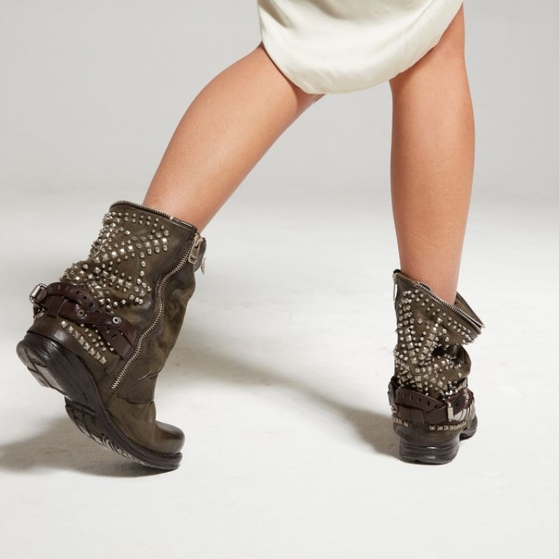 A.S.98 Saintec 259216 Ankle boots Dames Diepgroen | BE-RQUIFG325